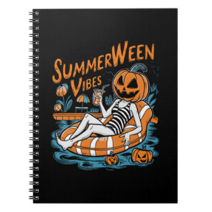 Caderno Espiral Summerwin Vibes Spooky Summer Pumpkin Cute