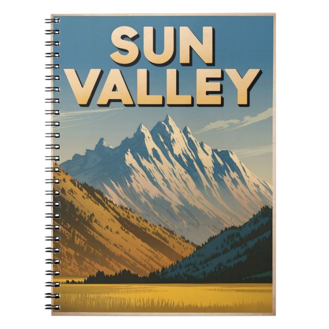 Caderno Espiral Sun Valley Idaho Vintage (Frente)