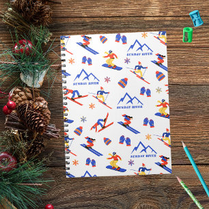 Caderno Espiral Sunday River Maine Ski Snowboard