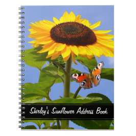 Caderno Espiral Sunflower & Butterfly ~ Note Book