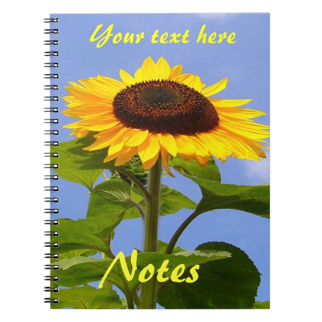 Caderno Espiral Sunflower ~ Note Book (Frente)