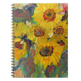 Caderno Espiral sunflower writing pad