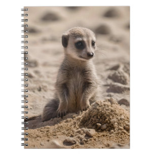 Caderno Espiral "Sunny Days: Baby Meerkat's Beach Adventure"