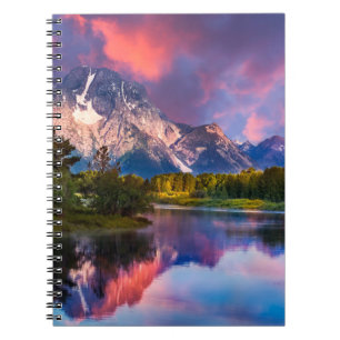 Caderno Espiral Sunrise em Oxbow Bend