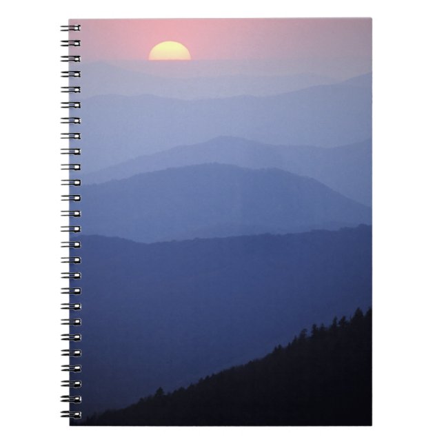 Caderno Espiral Sunrise, Montanhas Appalachian do Sul, Excelente (Frente)