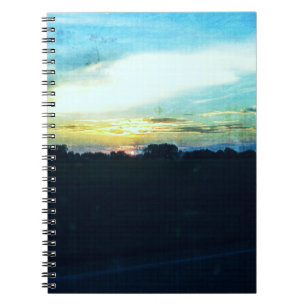 Caderno Espiral Sunset Azul