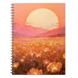 Caderno Espiral Sunset Bloom