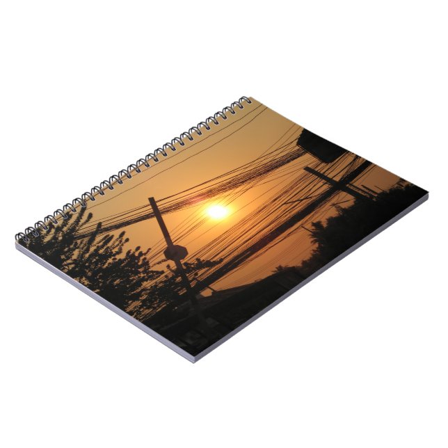 Caderno Espiral Sunset com fio ... Krung Thep, Tailândia (Left Side)