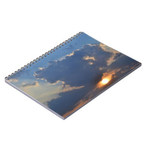 Caderno Espiral Sunset com Formação de Nuvem Teacup por STaylor