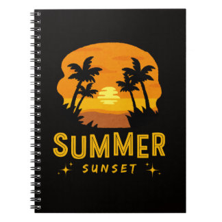 Caderno Espiral Sunset de Verão Negrito |