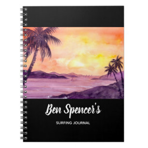 Caderno Espiral Sunset em trópicos por Farida Greenfield