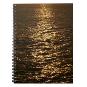 Caderno Espiral Sunset on the Water Abstrato Fotografia