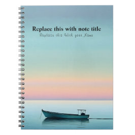 Caderno Espiral Sunset Personalizado Do Oceano