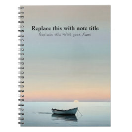 Caderno Espiral Sunset Personalizado Do Oceano