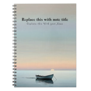 Caderno Espiral Sunset Personalizado Do Oceano