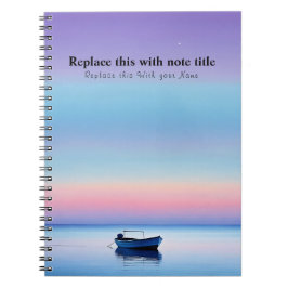 Caderno Espiral Sunset Personalizado Do Oceano