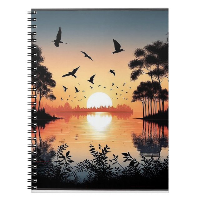 Caderno Espiral Sunset Serenity  (Frente)