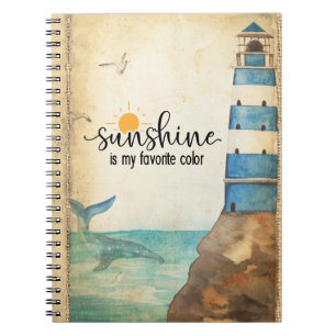 Caderno Espiral Sunshine é minha cor favorita