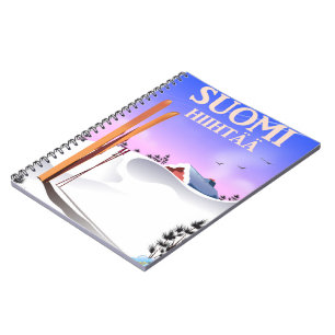 Caderno Espiral Suomi Hiihtää (Finlândia ao esqui)