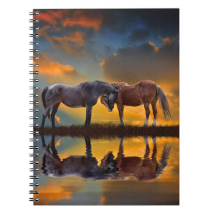 Caderno Espiral Super Bela Cavalos Selvagens