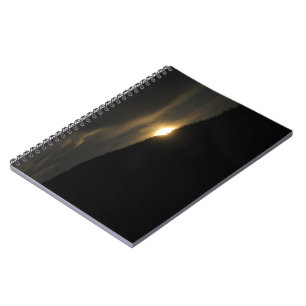 Caderno Espiral Super Lua sobre Washington Mountain