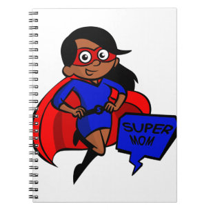 Caderno Espiral super-mãe negra