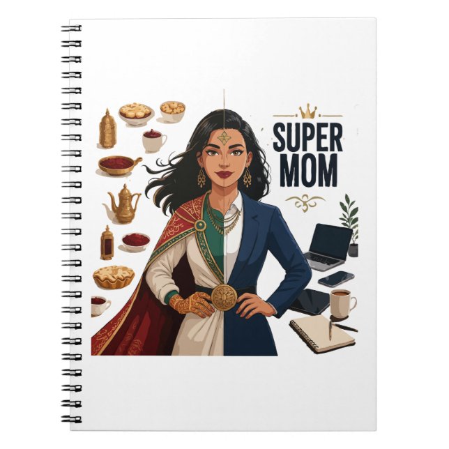 Caderno Espiral Super Mãe Vida Dupla Profissional e Tradicional  (Frente)