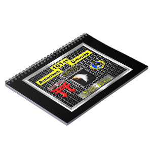 Caderno Espiral Super Nova Design da Divisão Aerotransportada de 1
