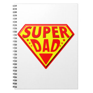Caderno Espiral Super Pai - Dia de os pais feliz