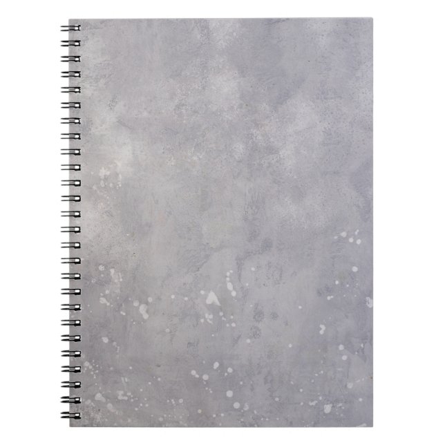 Caderno Espiral superfície da cinza (Frente)