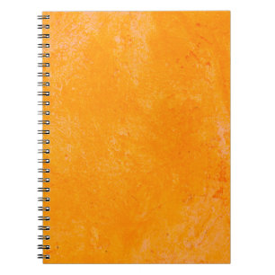 Caderno Espiral Superfície de cimento laranja, fundo de padrão abs