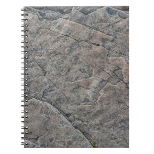 Caderno Espiral Superfície de pedra de textura rochosa