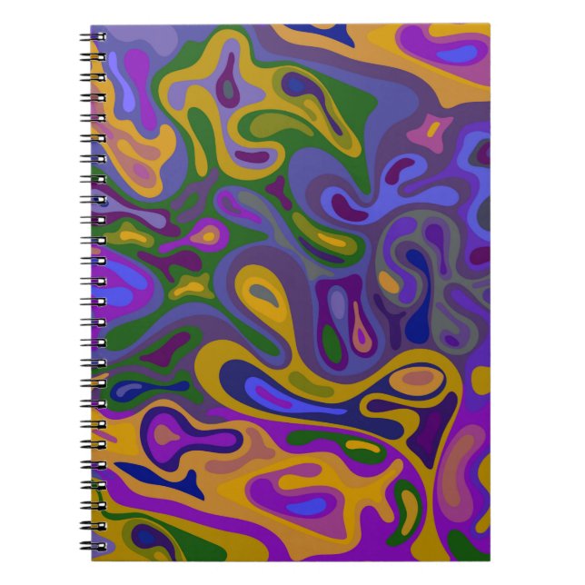 Caderno Espiral Superfície líquida 11 (Frente)