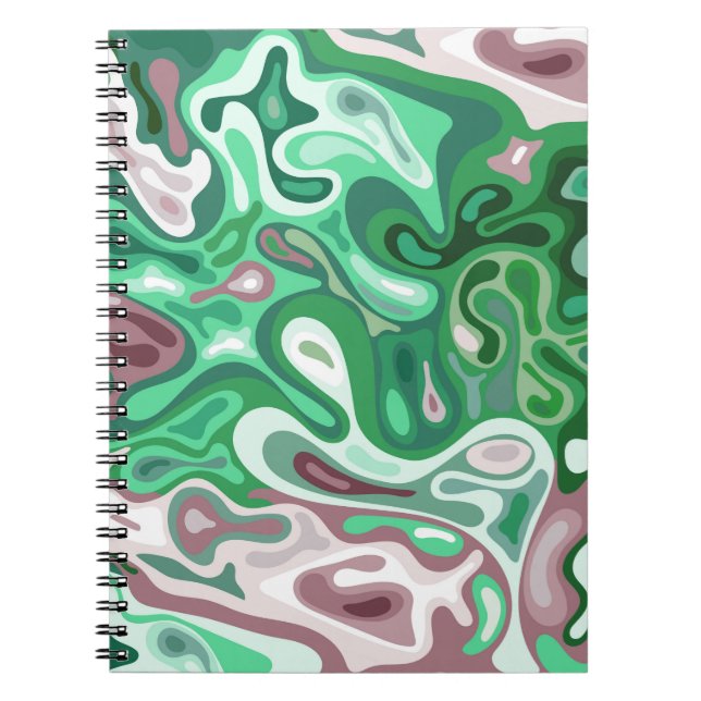 Caderno Espiral Superfície líquida 2 (Frente)