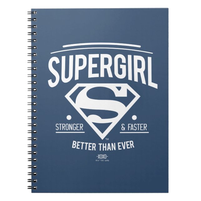 Caderno Espiral Supergirl Melhor Do Que Nunca Gráfico Retroativo (Frente)