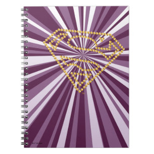 Caderno Espiral Supergirl Studed S-Shield