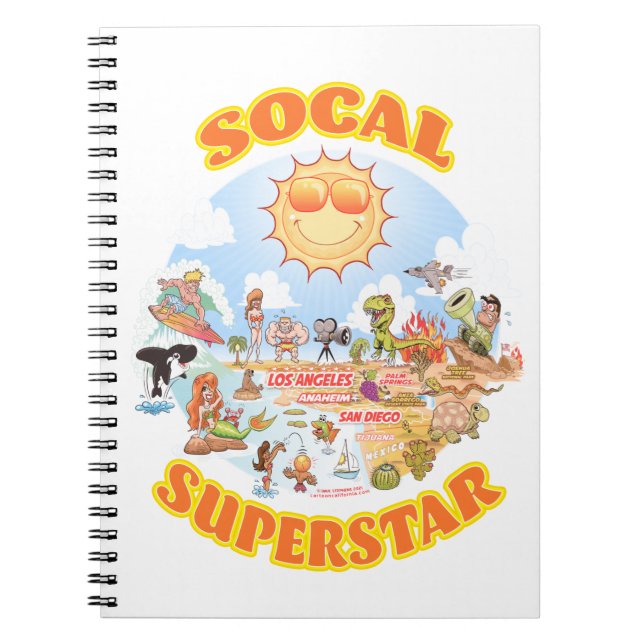 Caderno Espiral Superstar SoCal (Frente)