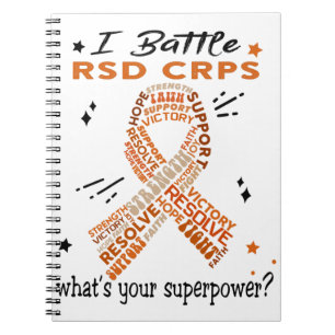 Caderno Espiral Suportar presentes de guerreiros RSD CRPS