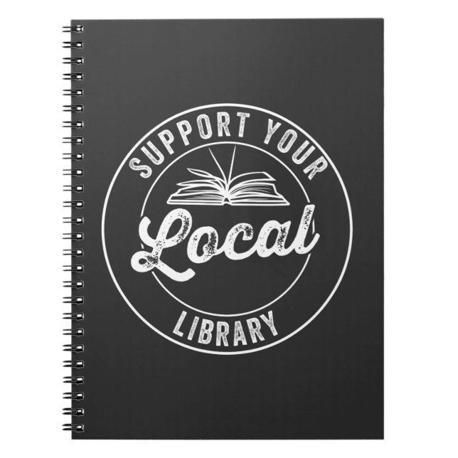 Caderno Espiral suporte à biblioteca localY (Frente)