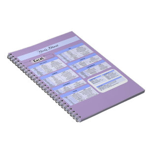Caderno Espiral Suporte de Mouse de Produtividade - Atalhos do Exc