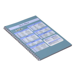 Caderno Espiral Suporte de Mouse de Produtividade - Atalhos do Exc