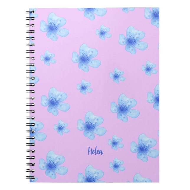 Caderno Espiral Suporte em Forma de Flor (Frente)