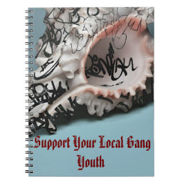 Caderno Espiral Suportem Sua Juventude Gang Local - Shell de Grafi