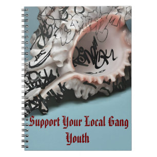 Caderno Espiral Suportem Sua Juventude Gang Local - Shell de Grafi