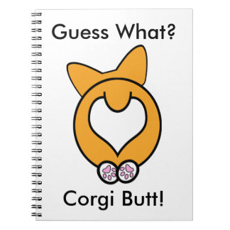 Caderno Espiral Suposição que? Bumbum do Corgi!