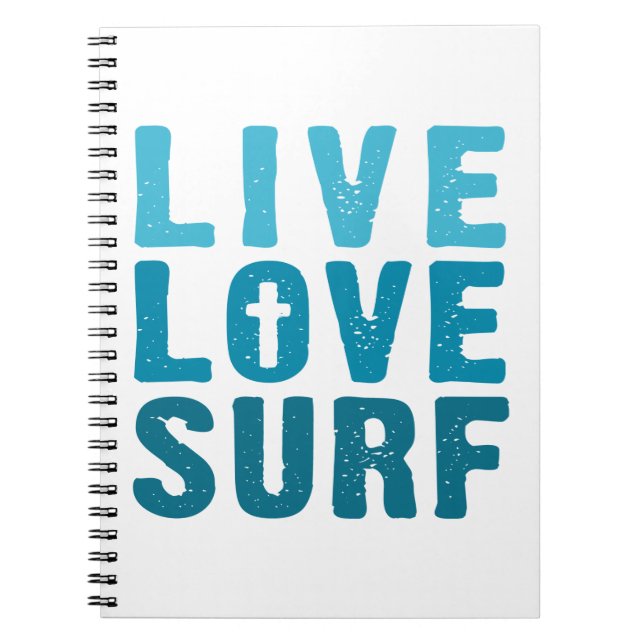Caderno Espiral surf-amor-vivo (Frente)
