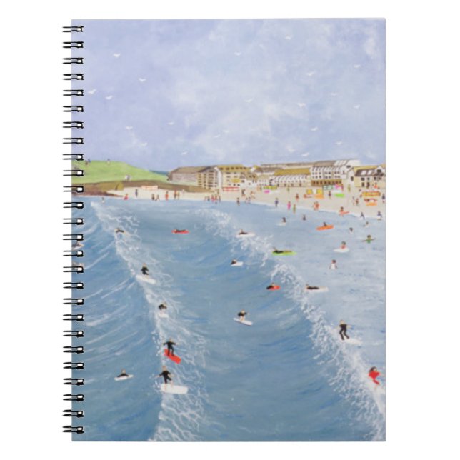 Caderno Espiral Surfar em Porthmeor (Frente)