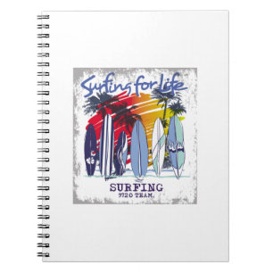 Caderno Espiral surfar na vida