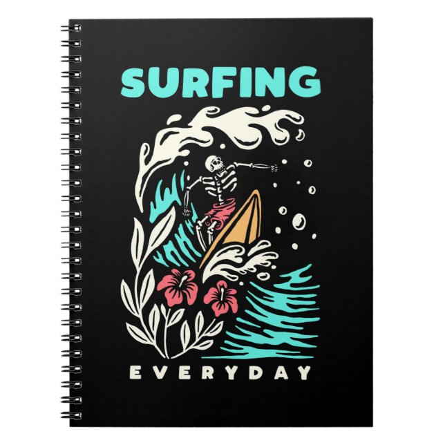 Caderno Espiral Surfe todo dia (Frente)