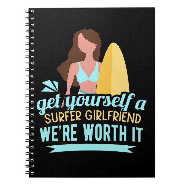 Caderno Espiral Surfer Namorada (Frente)